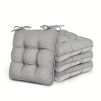 Memory Foam Chair Cushions 4/8 Pack, Non-Slip Seat Pads for Dining Chairs, Kitchen, Office & Patio – Indoor Outdoor Chair Pads M/L Size