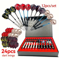 Professional Darts Set with Iron Tips, PET Shafts & Gift Box – Complete Dart Set for Training & Competition