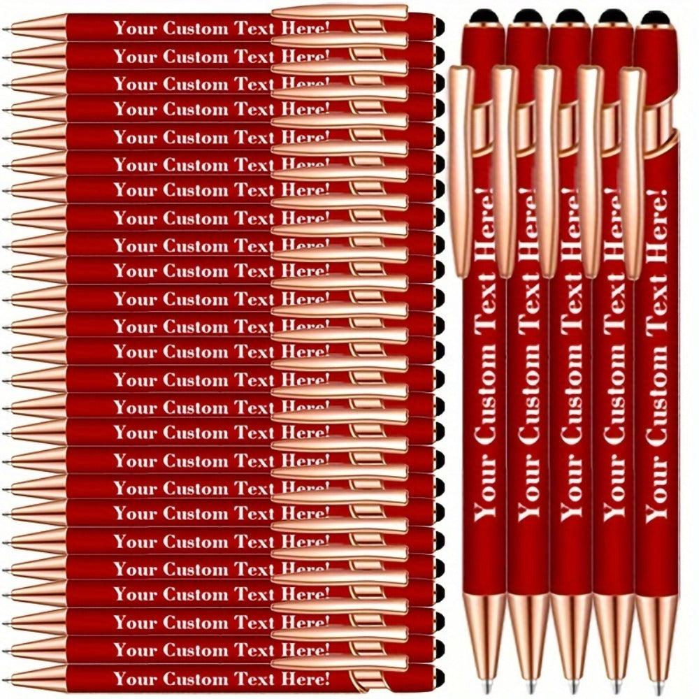 Custom Engraved Luxury Pens Bulk Set with Touch Tip & Grip - Personalized with Logo, Name or Text