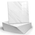 Twenty-Piece 30 cm Marble-Pattern Wall Tile Sticker Set with Five White, Green, Gray or Black Designs