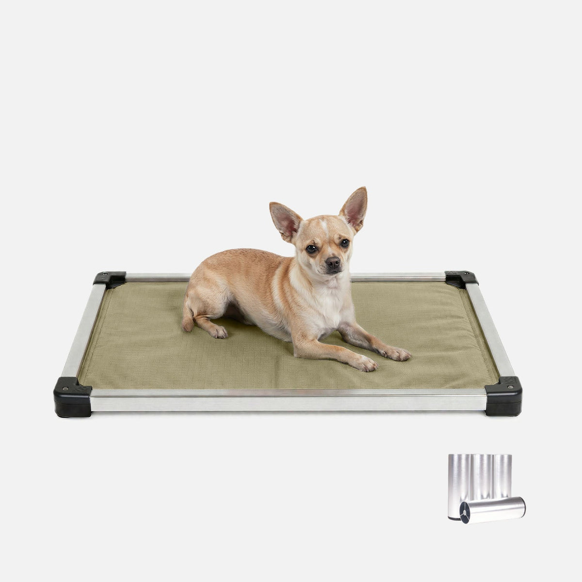 Chew-Resistant Padded Elevated Dog Crate Bed with Aluminum Frame in Five Sizes and Four Colors product image 7