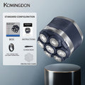 Electric Shaver 7D Floating Rotary Head with IPX6 Wet/Dry Use, USB Charging, LED Display and Magnetic Blade