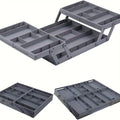 Two-Row Cantilever Drawer Organizer with Two- or Three-Layer Expandable Storage Configurations
