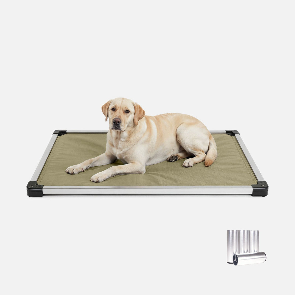 Chew-Resistant Padded Elevated Dog Crate Bed with Aluminum Frame in Five Sizes and Four Colors product image 9