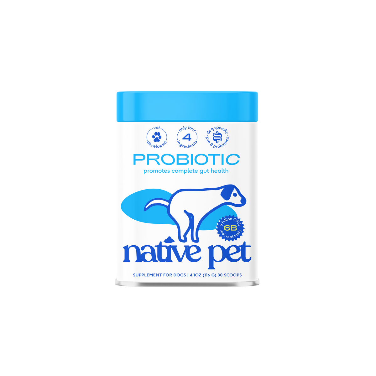 Daily Dog Probiotic Powder with Four Canine-Specific Strains and Prebiotic Fiber, 1.7 oz to 240 Scoops product image 10