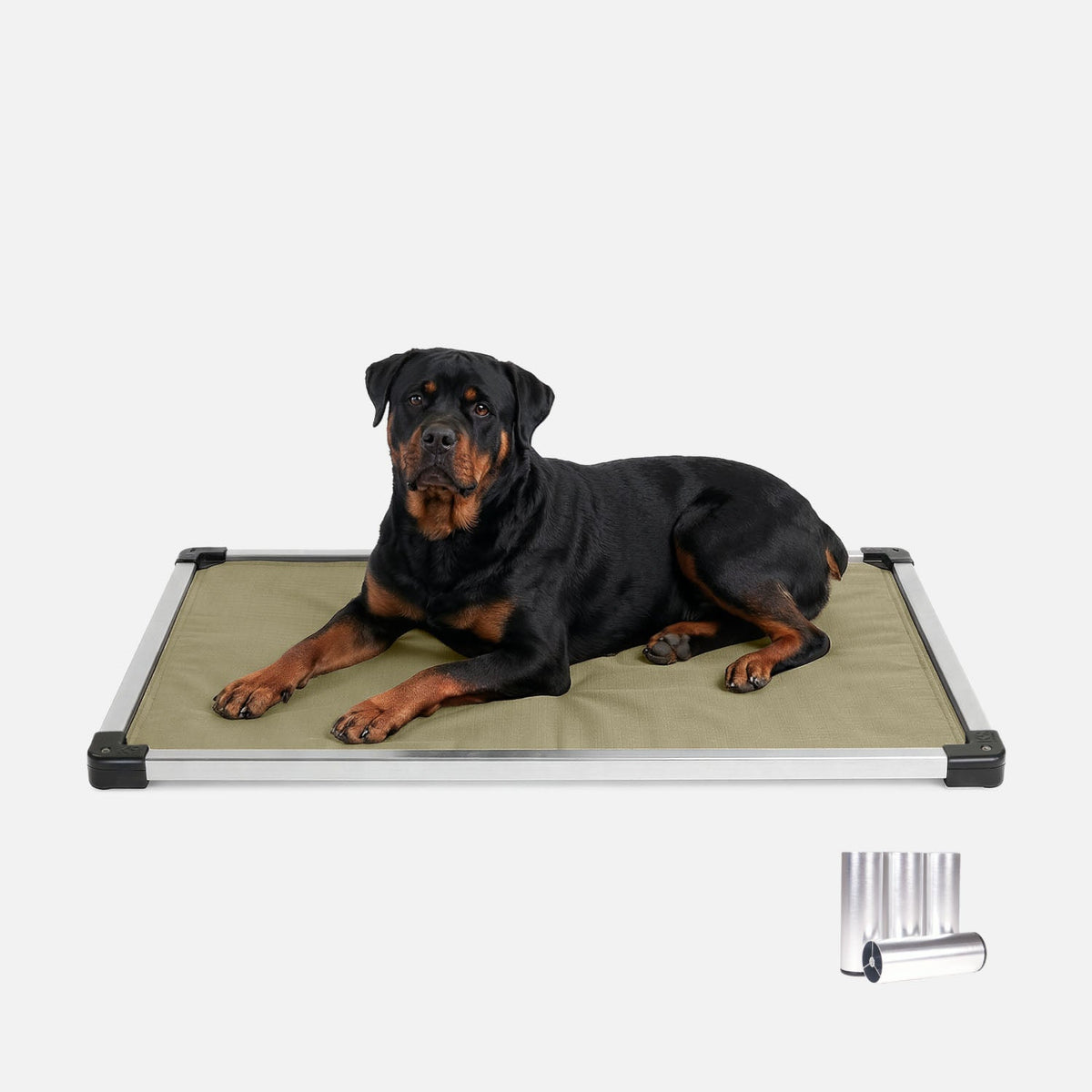 Chew-Resistant Padded Elevated Dog Crate Bed with Aluminum Frame in Five Sizes and Four Colors product image 10