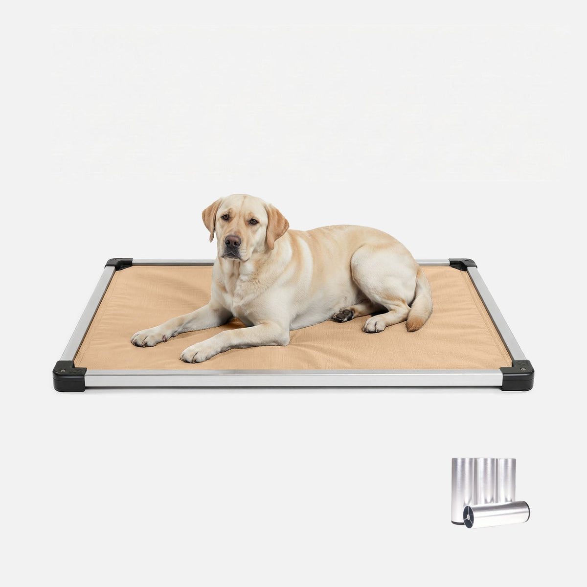 Chew-Resistant Padded Elevated Dog Crate Bed with Aluminum Frame in Five Sizes and Four Colors product image 18