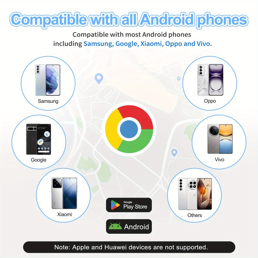 Bluetooth Tracker 4 Pack Google Certified Android Find My Device Find Hub – No Subscription Anti-Lost Tag for Keys Wallet Luggage Bags Pets
