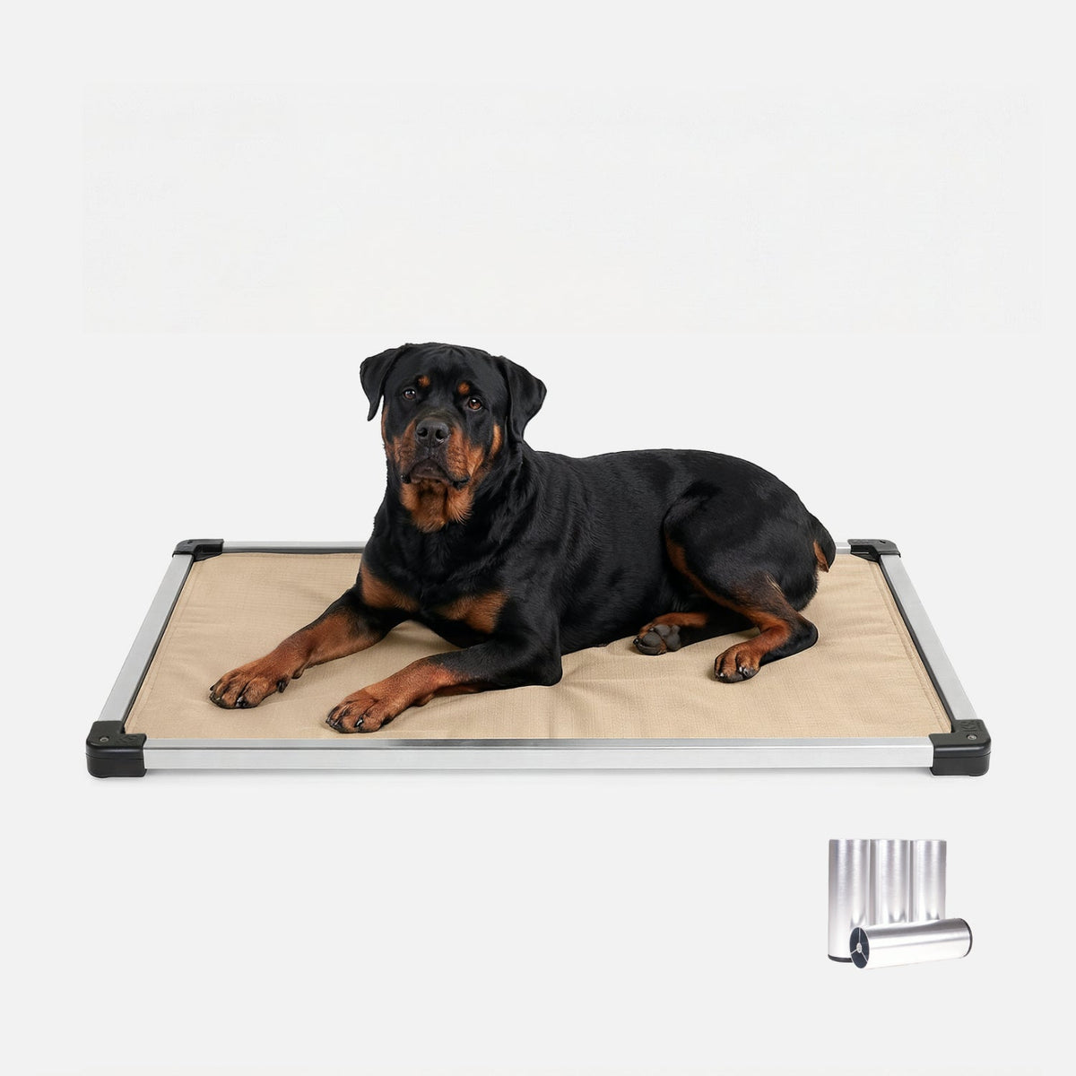 Chew-Resistant Padded Elevated Dog Crate Bed with Aluminum Frame in Five Sizes and Four Colors product image 19