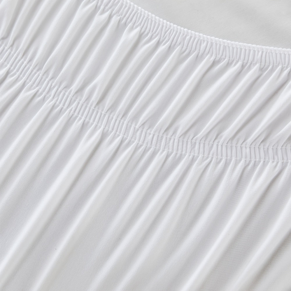 Ruffled Bed Skirt with Adjustable Elastic – Twin Full Queen King, 15-Inch Drop, Machine Washable, 30 Colors