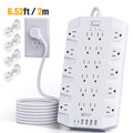 45W USB-C PD Power Strip Surge Protector 26-in-1, 22 AC Outlets & 4 USB Ports (2 USB-C 45W + 2 USB-A)