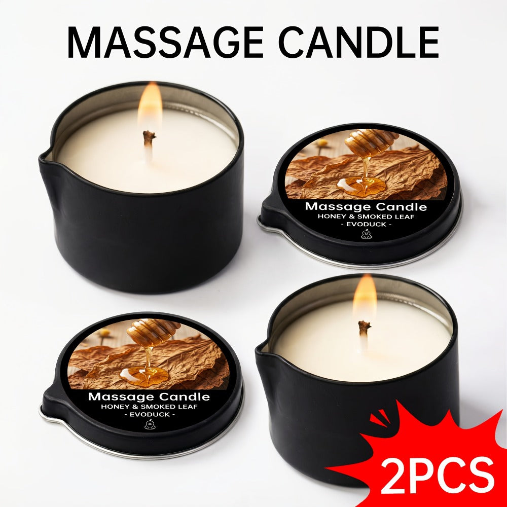 Luxury Soy Wax Candle 2-in-1 Massage Body Oil Essential Oil 20+ Scents 1pc 2pcs 6pcs Warm Moisturizing Lotion Spa Nail Salon Wedding