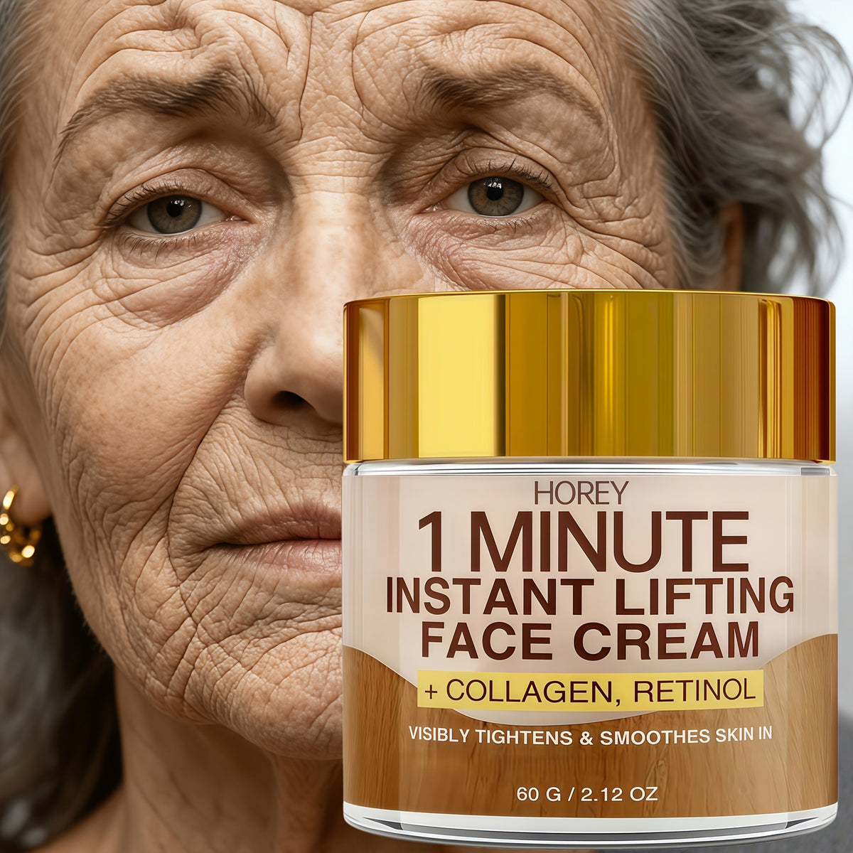 Face Cream with Retinol & Collagen 2.12oz - Instant Lifting Deep Hydration Smooths Fine Lines for Bath Time, Home Spa and Personal Care
