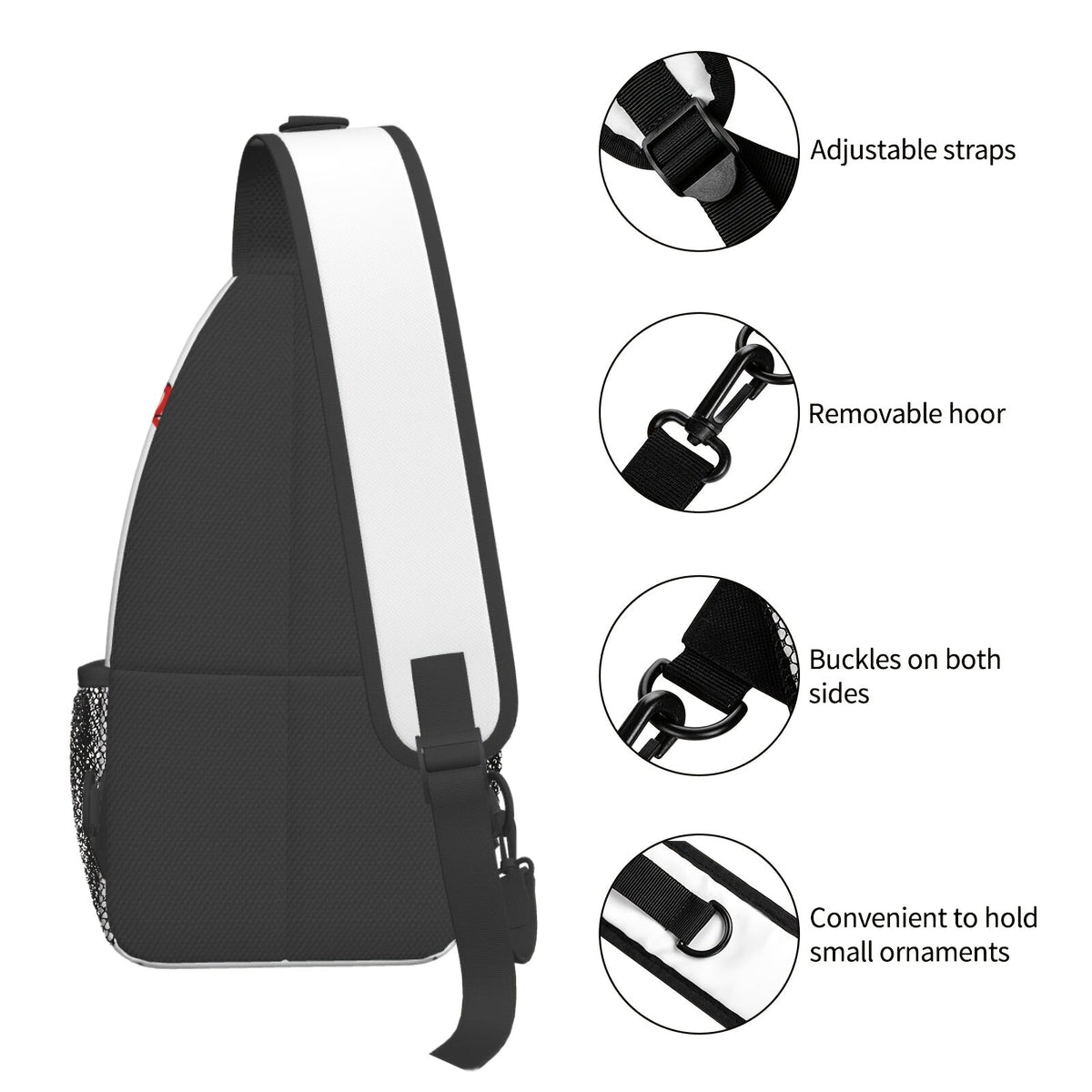 Sling Bag Baseball-Themed One-Strap Crossbody Pack with Adjustable Shoulder Carry for Training and Travel