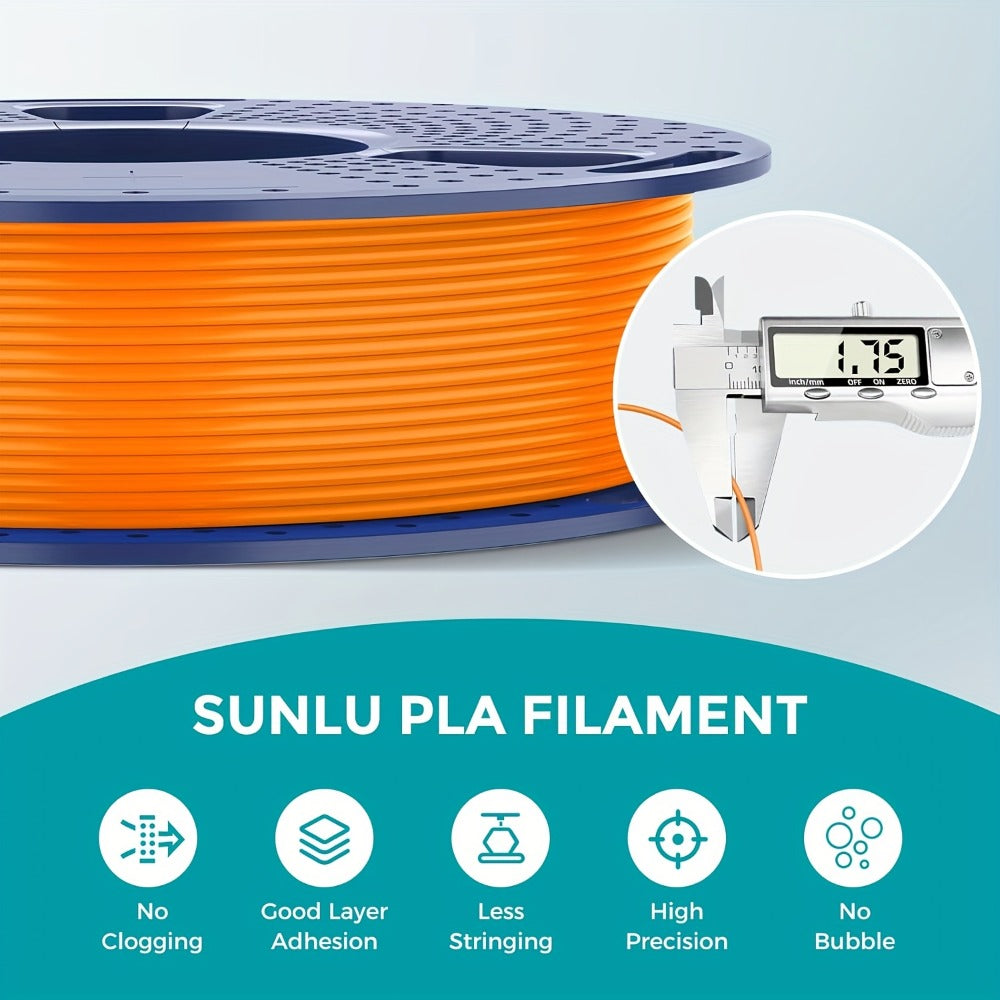 3D Printer Filament SUNLU PLA 1.75mm Eight-Roll Bundle with 250g Spools and Eight Color Options