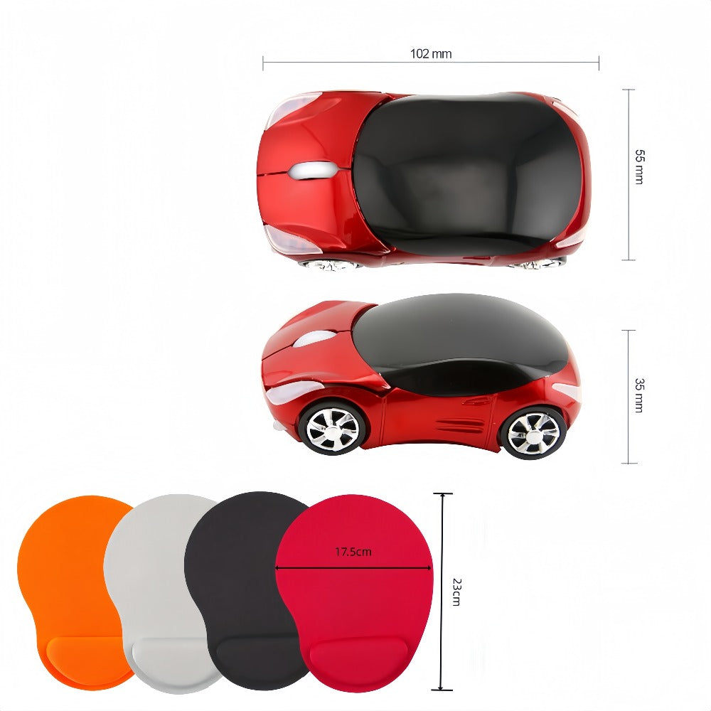 Novelty Car Shaped Computer Mouse Wired USB Optical – Creative Desk Accessory for PC, Laptop, Desktop & Notebook | Unique Gift for Car
