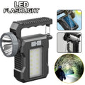 Solar Flashlight USB Rechargeable Ultra-Bright LED, 4 Lighting Modes Portable Solar Torch with Battery Indicator