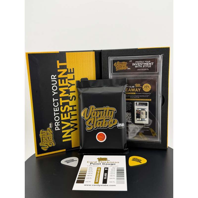 Basketball Random Card in Vanity Slab Display – Mystery Collectible with Rookies, Stars, Inserts & Signature-Style Cards | Panini & Topps |