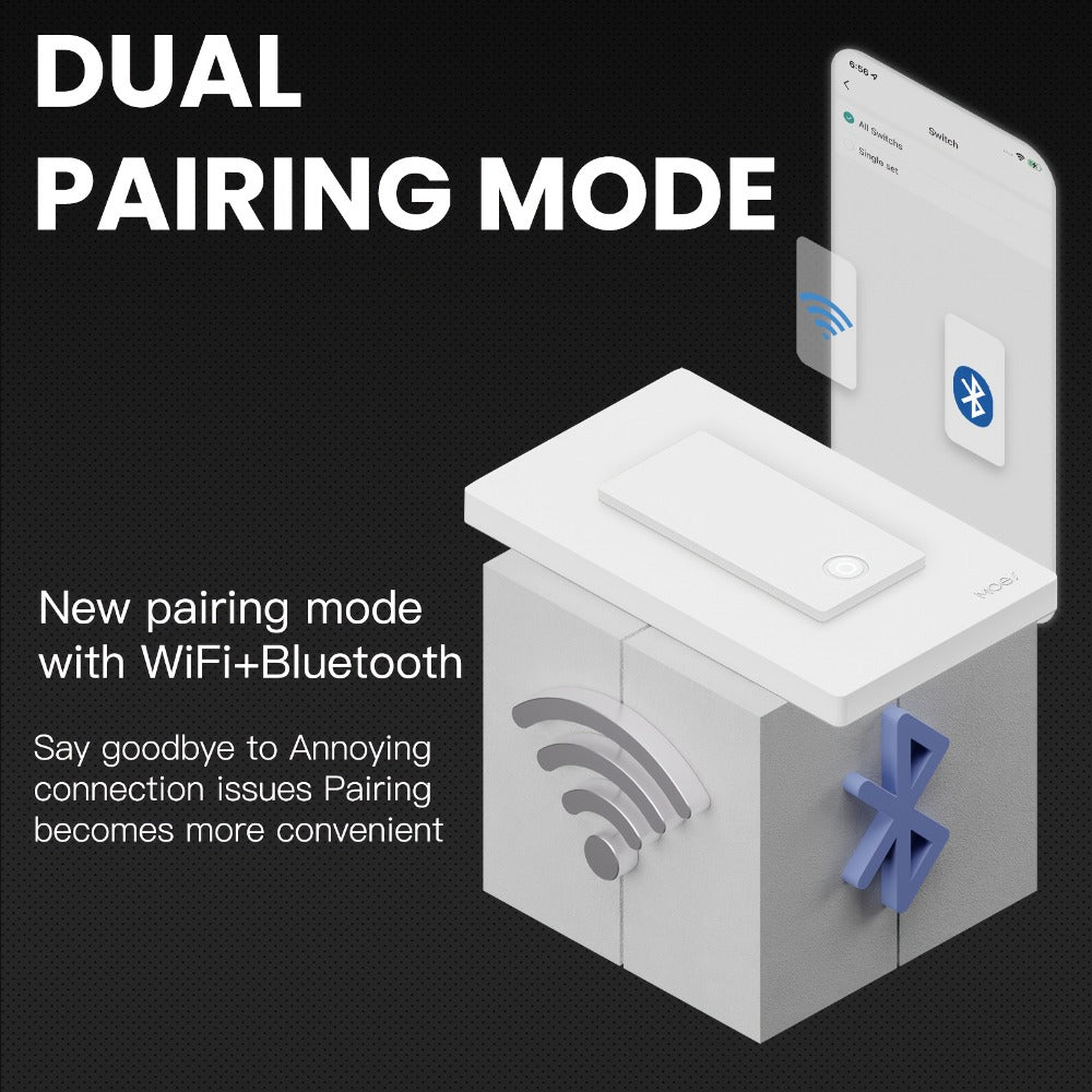 White Star Ring WiFi Wall Switch Three-Pack for Single-Pole or 3-Way Circuits with App, Voice and Timer Control