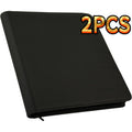 Two-Pack Black Top-Loader Binder Set with 9-Pocket Pages, 41 × 35 × 5 cm Size and 576-Card Capacity Label