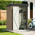 Garden Storage Shed, Metal Lockable Tool Backyard Compact for Garden, Patio and Yard Use, with the Listed Configuration