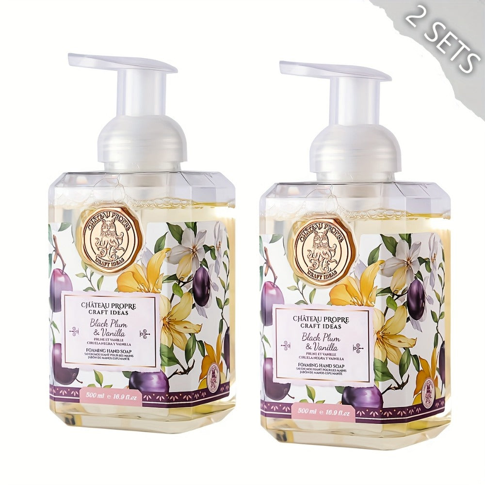 Moisturizing Foaming Hand Soap 500ml with Coconut Oil – Cruelty-Free Foam Soap for Bathroom & Kitchen | 8 Fresh Scents: Vanilla, Citrus