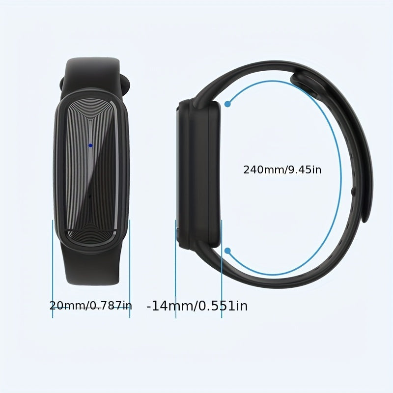 Mosquito Bracelet, Ultrasonic Soundwave Technology, USB Rechargeable, Wristband for Camping Outdoor Hiking Travel