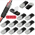 Two-Pin Quick-Connect LED Wire Terminal Set in 12- or 72-Piece Options for Low-Voltage Wiring