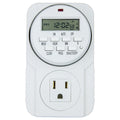 7-Day Digital Programmable Timer with Dual Outlet - Indoor Electric Timer for Hydroponics, Lamp, Light