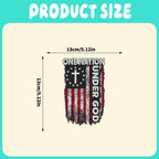 One Nation Under God Cross-and-Flag Decal in a 5.12-Inch Single-Piece Checkout Option for Cars