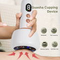Vacuum Cupping Massager USB Rechargeable Scraping Massage Device Intelligent Suction Cup with 1200mAh Battery for Home or Salon Spa Use