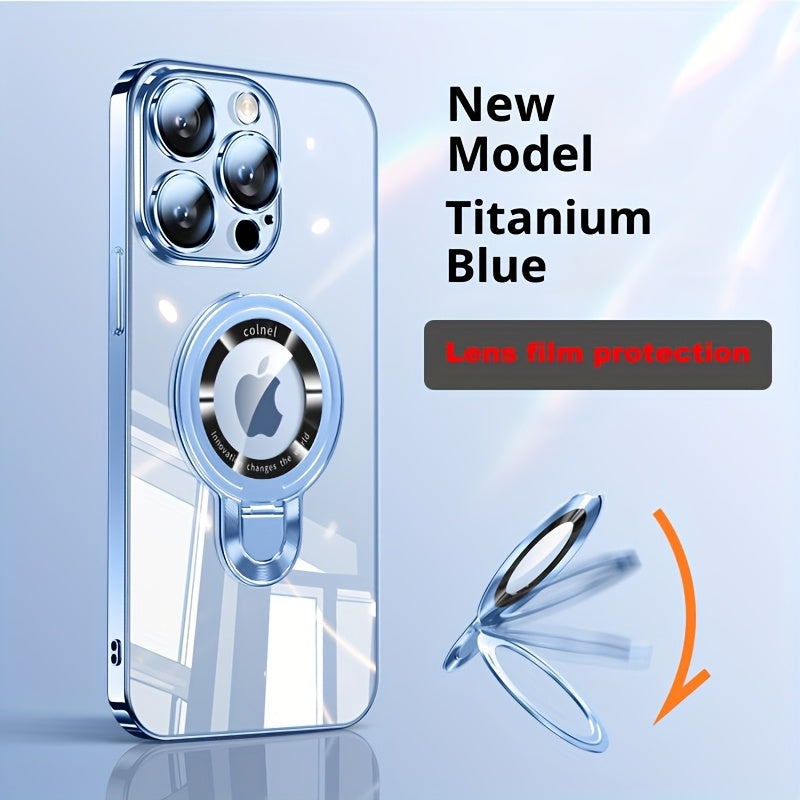 Phone Case U-Shield Kickstand with Clear PC Back and TPU Bumper for Selected iPhone Model and Color Options