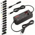 Adjustable 4–24V AC/DC Power Adapter with 48W Label, LCD Readout, Knob and Polarity Converter Set