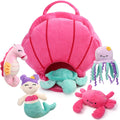 Ocean Stuffed Animals Set 5 Pack Sea Turtle Octopus Mermaid Seahorse Crab with the Listed Color, Size or Set Options for Everyday Use