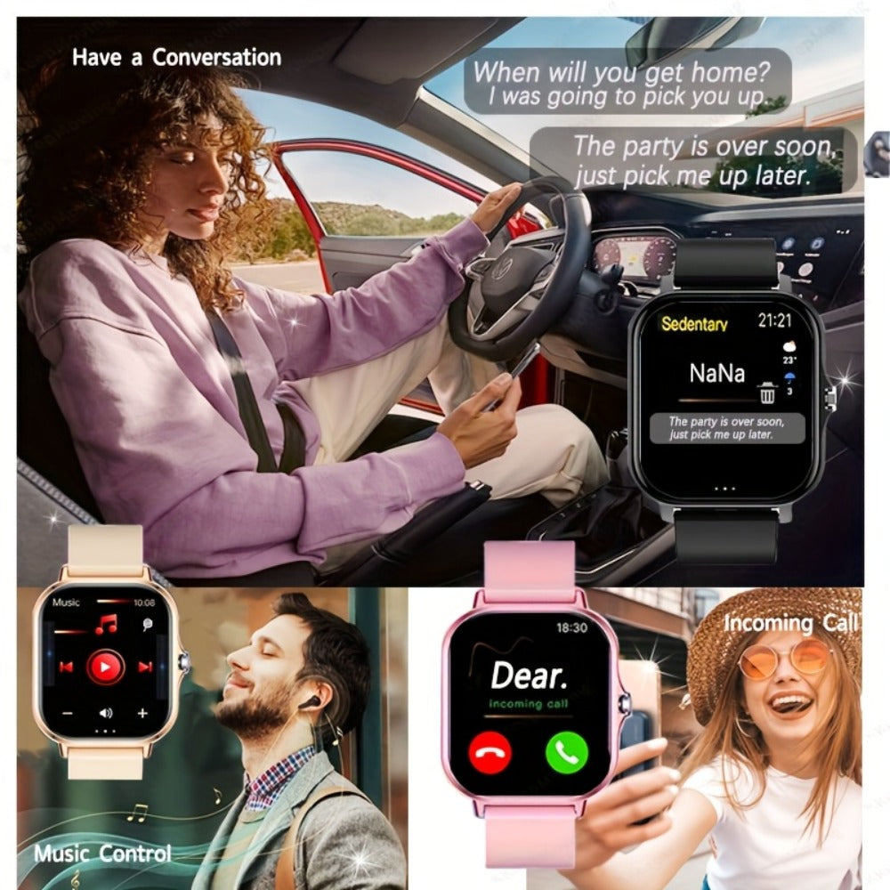 Smartwatch 1.83 Inch with Navigation, Calling, Multi-Sport Modes and Dual TPU Straps for Outdoors