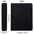 288-Slot Trading Card Storage Binder with 9-Pocket Pages, Zip-Around Cover and 3 x 4-Inch Top Loader Fit