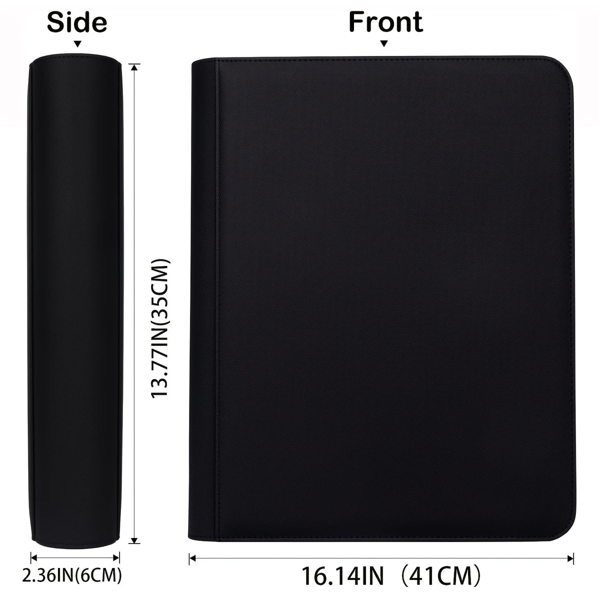 288-Slot Trading Card Storage Binder with 9-Pocket Pages, Zip-Around Cover and 3 x 4-Inch Top Loader Fit