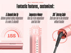 Hair Straightener Flat Iron 2-in-1 Curling Iron, 460°F Professional Ceramic Plates, 15s Fast Heating