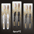 Gloryin Soft Bristle Toothbrush Set Anti-Slip Olive Handle Full Size Head Gentle Gum Care Daily Oral Hygiene