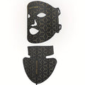 LED Face Mask, 7-in-1 Red Light Therapy for Face & Neck, 93+80 LED Beads, Separate Silicone Applicator