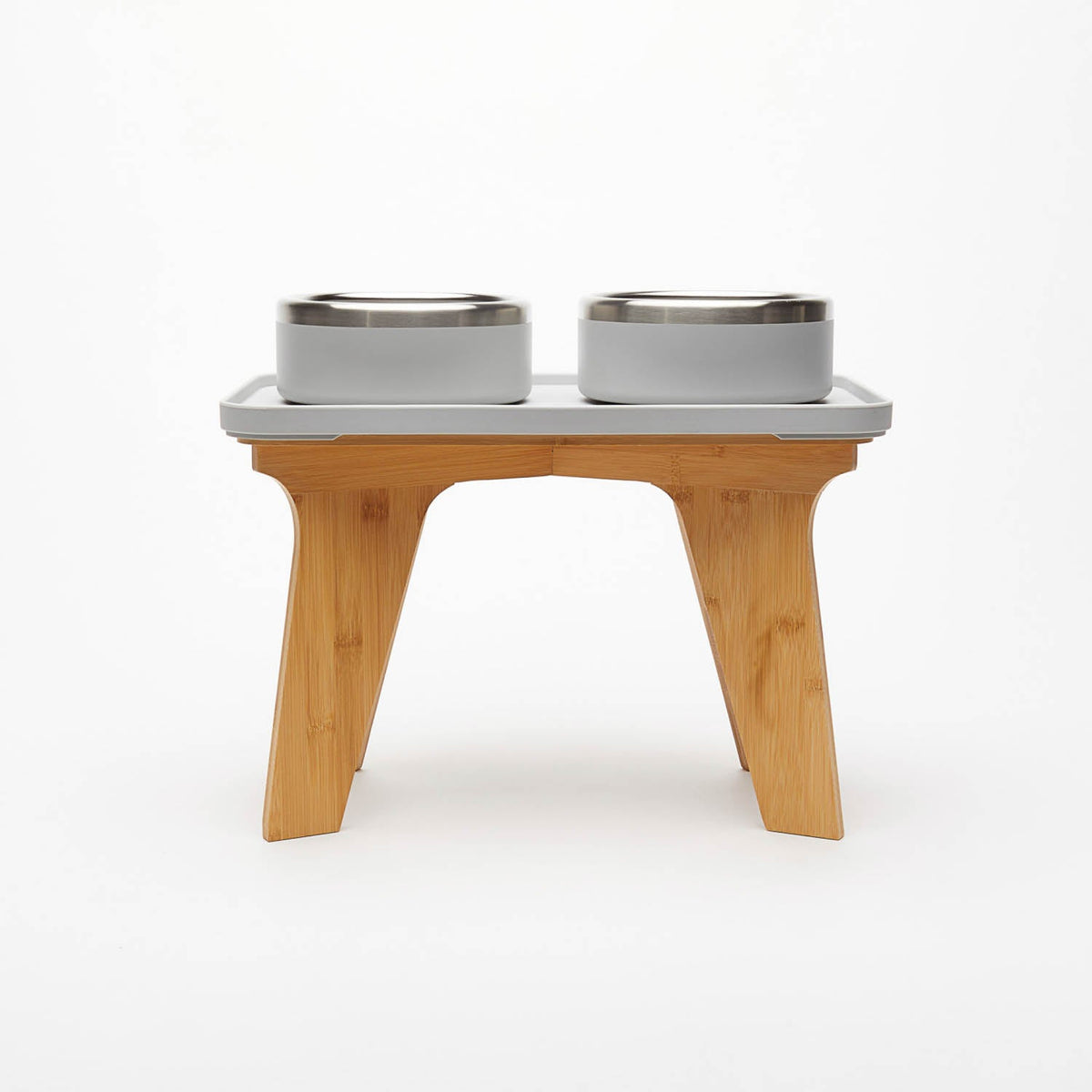 Elevated Pet Slow Feeder and Bowl Set Slate (Light Gray) / Medium (2-3 Cups) / 12 inches