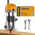 Wood Router Edge Trimmer 800W 6.1Amp Compact Hand Router Tool 35000RPM with Variable Speed, 1/4" Collet
