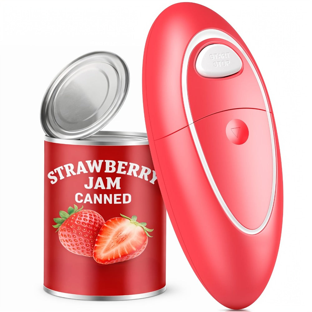Automatic Can Opener Hands-Free | Electric Battery-Powered One-Touch Can Opener for All Can Sizes, Safe Smooth Edge