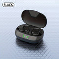 Wireless Earbuds Bluetooth 5.4 Open-Ear Sport Hooks with LED Charging Case in Black or Pale Red
