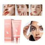 Hydrolyzed Collagen Night Mask with Brush – Niacinamide Hyaluronic Acid Vitamin C Korean Skincare Sleeping Mask for Elasticity Deep Moisture