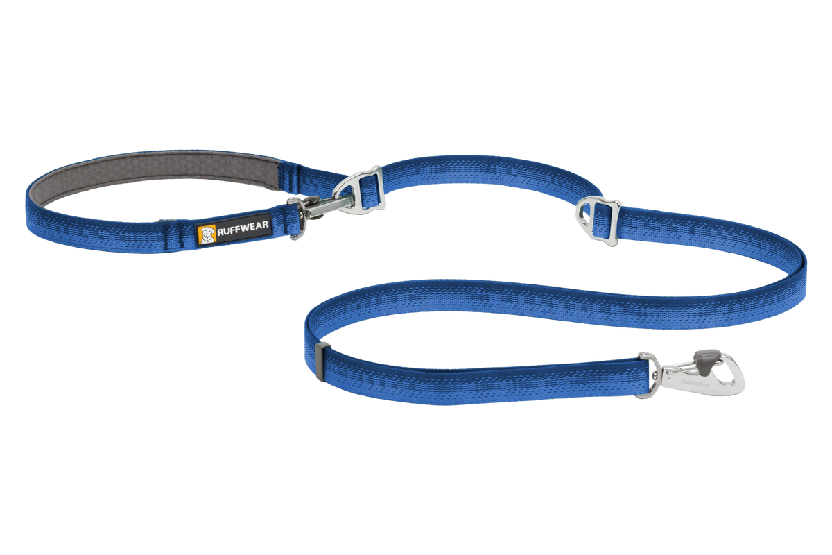 Adjustable Double-Ended Dog Leash Blue Pool (410)