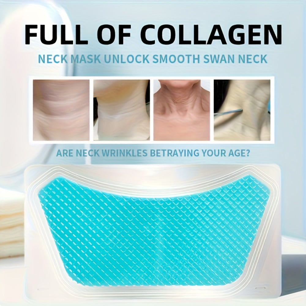 Bio Collagen Neck Lift Mask 5 Pack - & Gel Patches, Anti-Wrinkle, Neck Skincare Treatment for Entryways, Bedrooms and Living Spaces