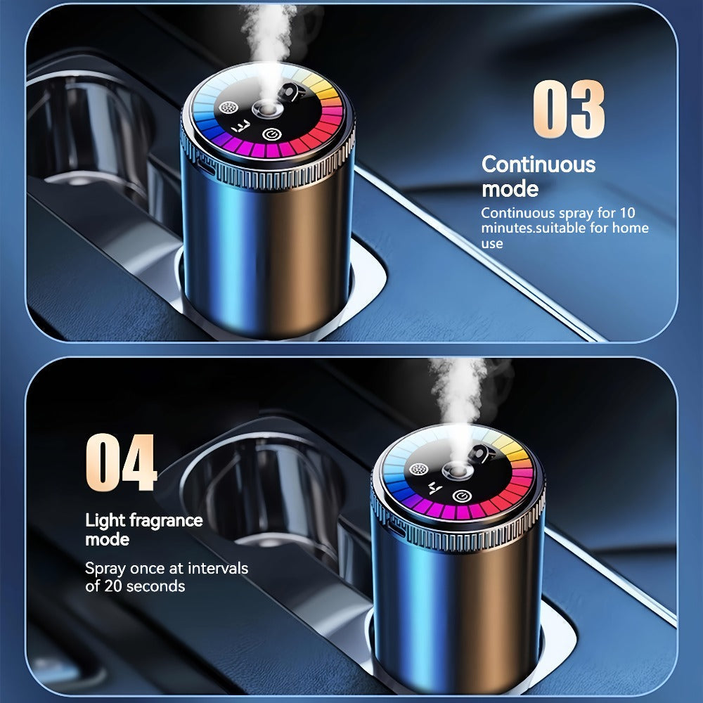 Car Air Freshener Starry-Light Rechargeable Diffuser with 11 One- and Three-Bottle Fragrance Bundle Options