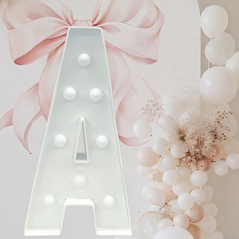 Marquee Letter Lights 3ft LED Light Up Letters for Weddings, Proposals & Celebrations – Cool White Lighted KT Board DIY Display Frame