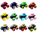 Mini Pull Back Truck Toys Bulk Pack 12pcs, Friction Powered Push & Go Stunt Car Trucks for Boys Girls Kids Teens